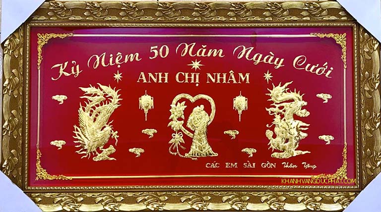 khánh vàng kỉ niệm 50 năm ngày cưới