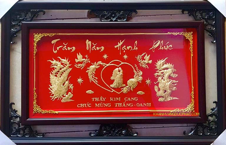 khánh vàng trăm năm hạnh phúc đẹp