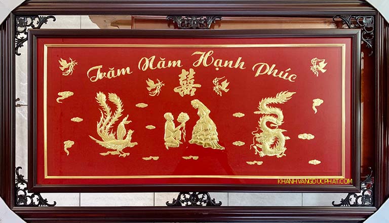 khánh vàng trăm năm hạnh phúc đẹp