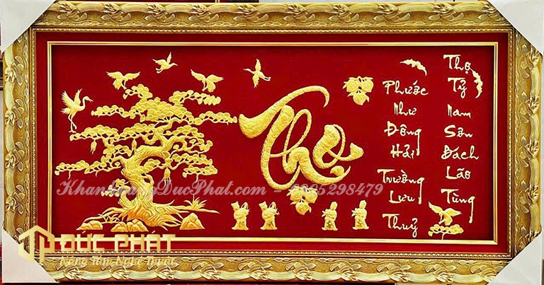 tranh quà tặng mừng thọ người cao tuổi