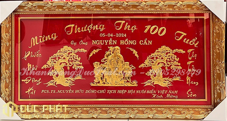tranh mừng thọ 100 tuổi