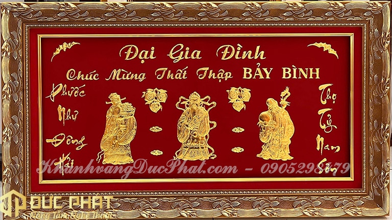 tranh mừng thọ đẹp 
