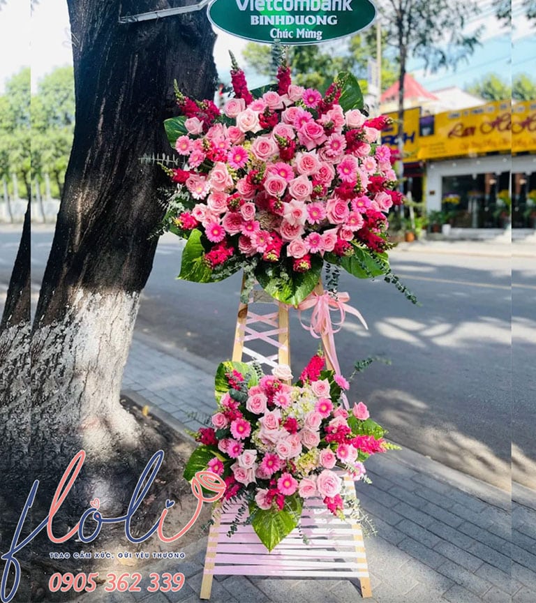 hoa tươi mừng khai trương cửa hàng