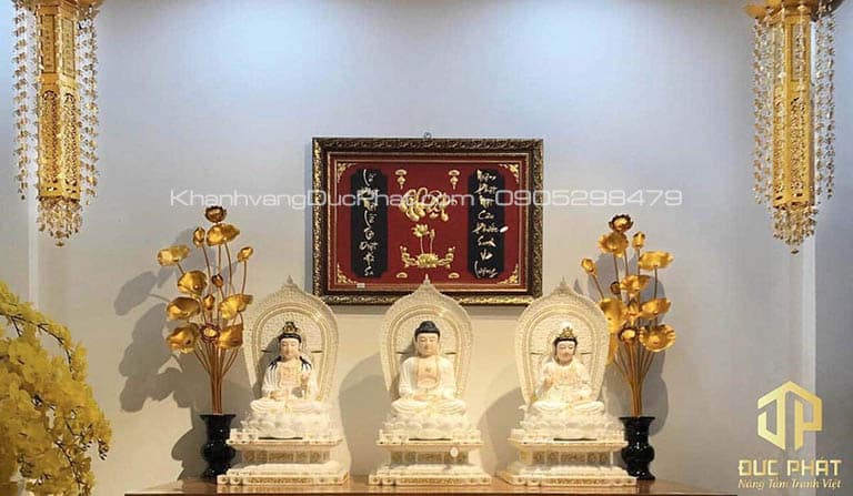 tranh trang trí bàn thờ Phật