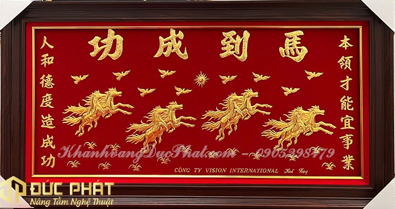 khánh vàng mã đáo thành công đẹp