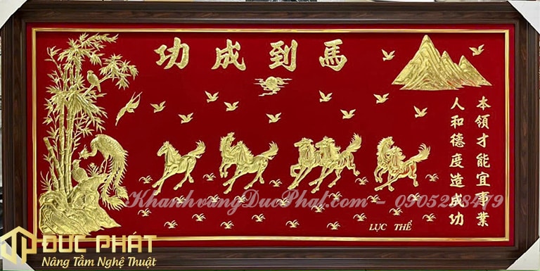 khánh vàng mã đáo thành công cao cấp