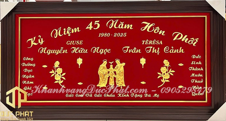 tranh quà tặng kỷ niệm hôn phối