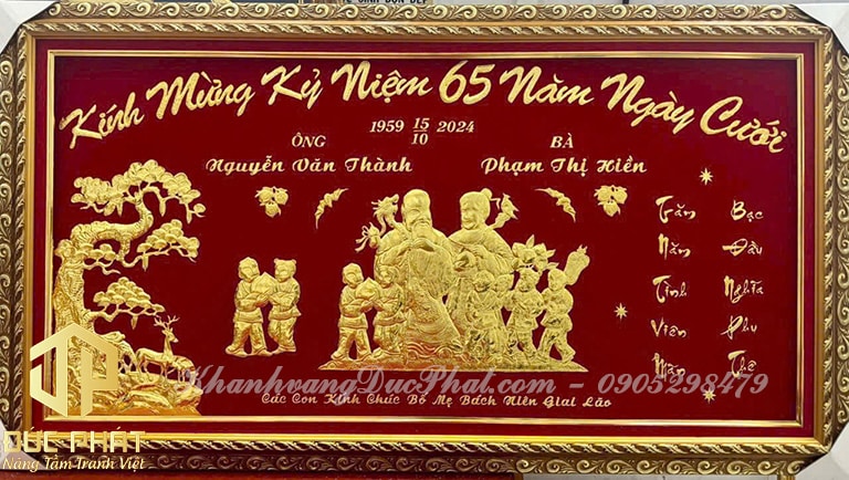 tranh tặng kỷ niệm ngày cưới đẹp