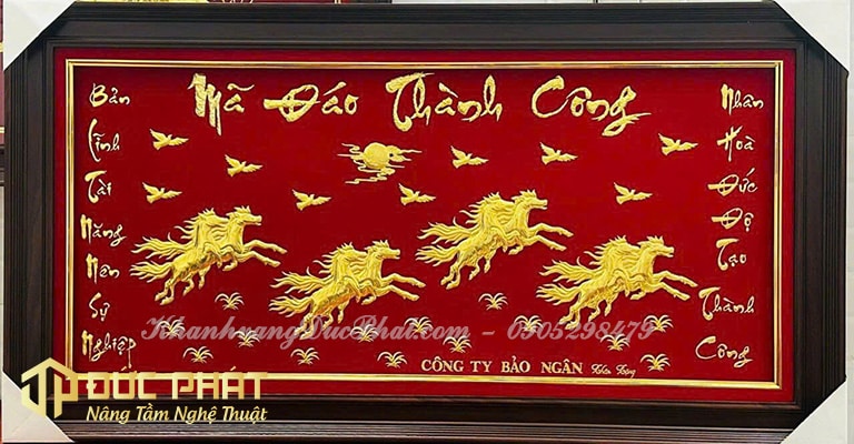 Khánh vàng Bát Mã Đắc Lộc - Mã Đáo Thành Công