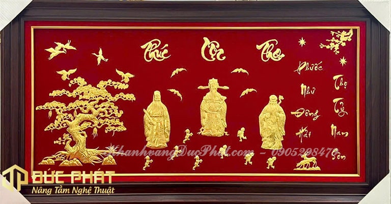 Khánh vàng Tam Đa Phước Lộc Thọ