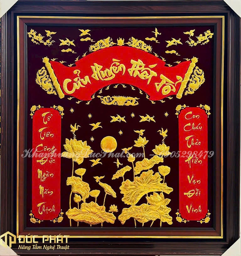 liễn thờ Cửu Huyền Thất Tổ Hồ Sen