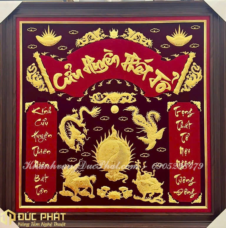 liễn thờ cửu huyền thất tổ tứ linh