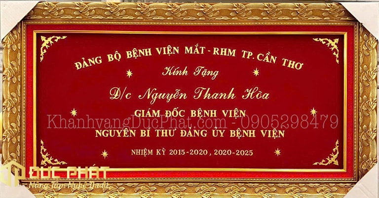 khánh vàng tri ân lãnh đạo hết nhiệm kỳ