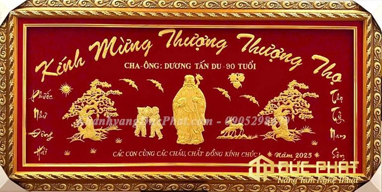 tranh mừng thượng thượng thọ 90 tuổi