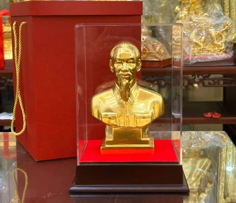 Tượng Bác mạ vàng 