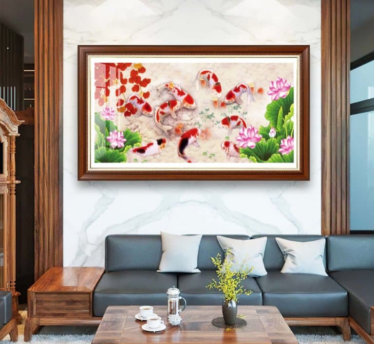 vị trí và độ cao của tranh