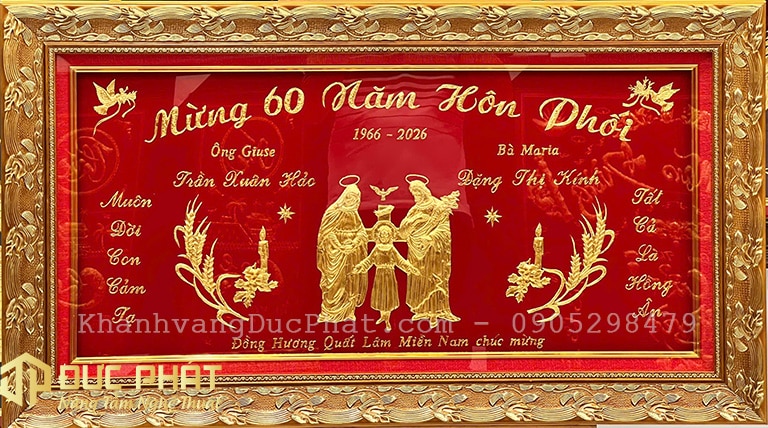 khánh vàng mừng hồng ân 60 năm hôn phối