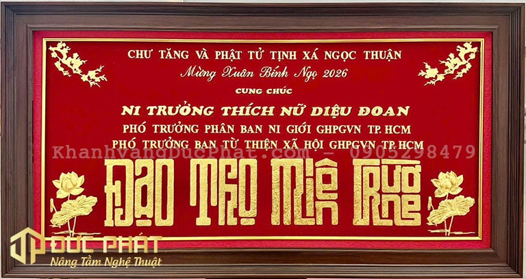 khánh vàng đạo thọ miên trường